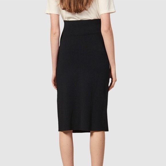 SANDRO PARIS “Tailory” black pencil form fitting midi skirt - Picture 5 of 10